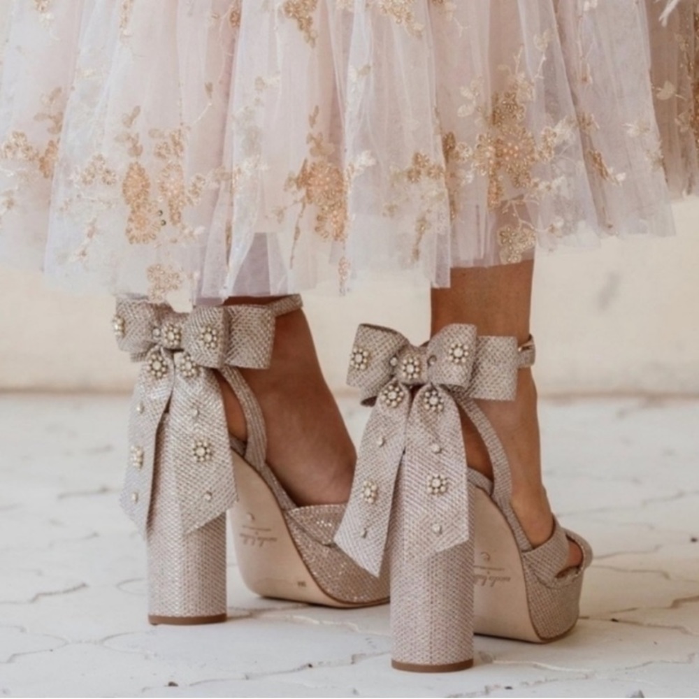 Antonio Melani x Nicola Bathie Lila platform NIB sz 8